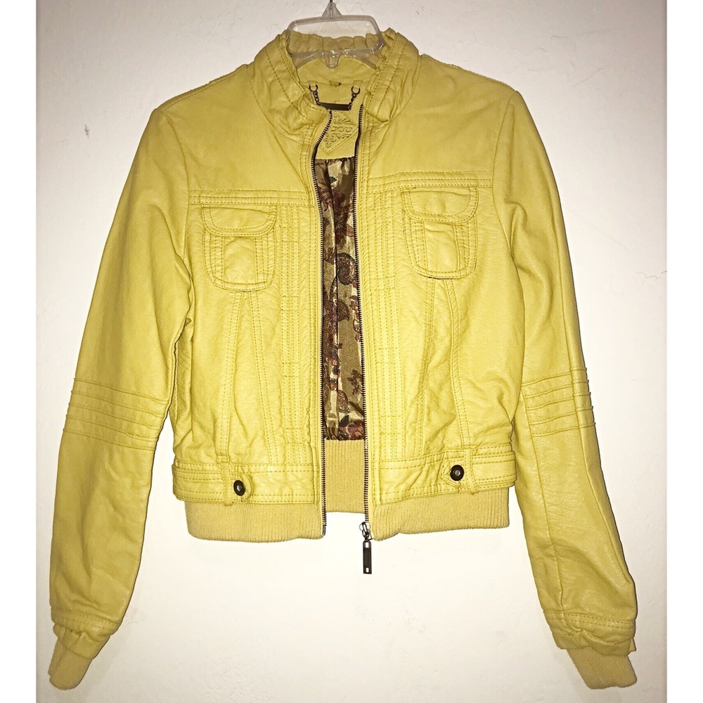 Faux leather jacket, NEVER WORN